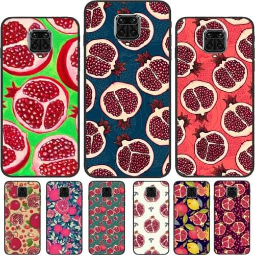 Tropical pomegranate pattern For Xiaomi Redmi 9T 9 A 9C K40 Funda For Redmi Note 10 Pro 8 8T 9S Note 9 Pro Phone Case