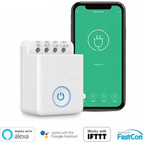 MCB1 Smart Switch Controller Power Display DIY Timer APP WiFi Control Box Wireless Automation Modules for Alexa/Google Home
