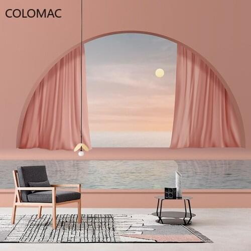 Colomac Custom Visual Extension Space Wallpaper 3D Arch Beauty Salon Background Mural Living Rom Decorations Drop Shopping