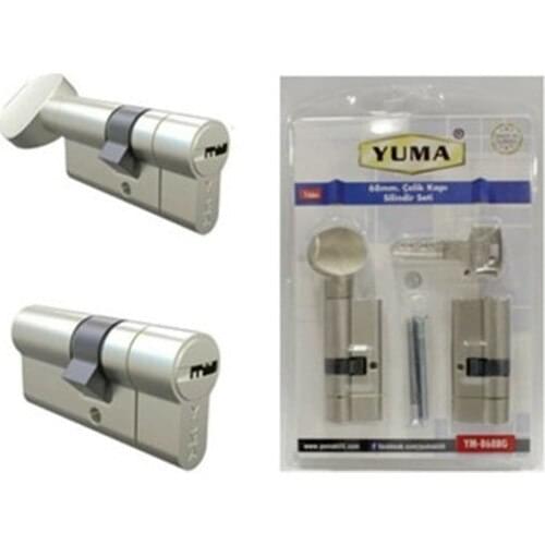 Yuma 68 mm Ball Trapped Satin Barel-Door Lock Core