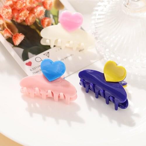 Retro Simple Style Exaggerated Hair Clips Acrylic Geometric Irregular Barrettes Crab Hair Claw For Women Girls Hair Accessories