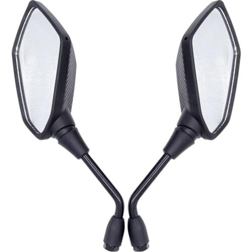 1 Pair Motorcycle Rearview Mirrors Scooter retroviseur universal 10mm moto for Triumph Street Triple Speed Triple Tiger 800