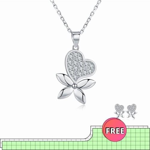 BLACK AWN 925 Sterling Silver Jewelry Elegant Womens Necklaces Pendants Natural Love Star Female Bijoux Girls Gift K043