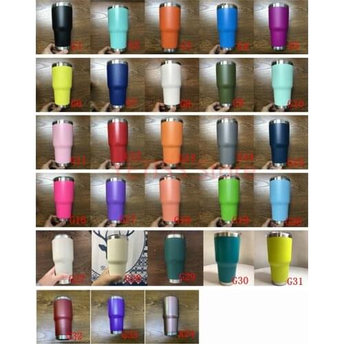 10pcs Stainless Steel Tumbler 30oz tumbler Double Wall Vacuum Insulated Travel Coffee Mug Large Capacity Sports Cups