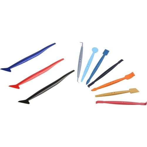 2 Set Automotive Micro-Scratch Curve Slot Filming Tool for Car Wrapping and Window Tint Installing, A & B