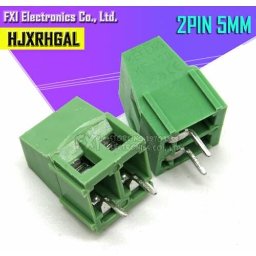 20PCS KF128-2P 5.08mm KF128 2 Pin Green Connect Terminal Screw Terminal Connector Splice connector