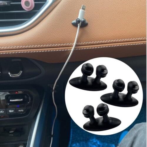 4/8/16pcs Cable Manager Mobile Phone Headphone Line Clasp Clamp Car Interior Organizer Clip Auto Accessories