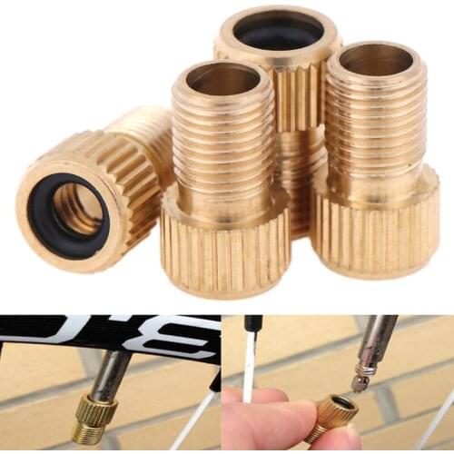 4Pcs/lot Converter Presta to Schrader Tube Pump Tool Converter Bicycle Bike Tire Valve Adapter Cycling Bicycle Pump Accessories