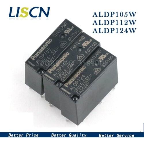 5PCS Relay ALDP105 ALDP112 ALDP124 ALDP105W ALDP112W ALDP124W 5V 12V 24V 5A 250V DIP4 New and original