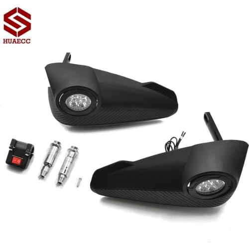 Big Handguards Hand Guard with LED Light for Honda Kawasaki Yamaha KTM ATV Motocross Pit Dirt Bike Off road Enduro Racing