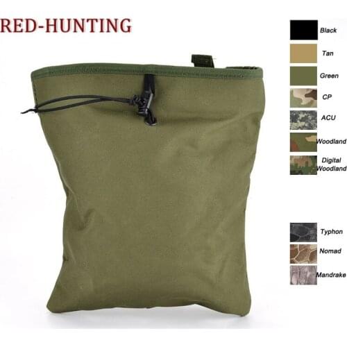 6 Color Tactical Mag Dump Pouch Airsoft Paintball Military Recovery Molle Magazine Pouch Hunting Slingshot Ammo Bags