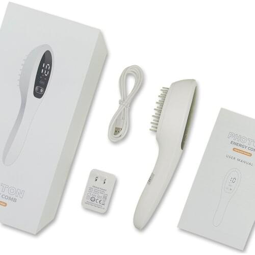 Electric LED Treatment Comb Stop Hair Loss Regeneration Therapy Comb Hair Growth Care Treatment Hair Brush LED Massage Comb