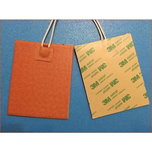 Electric heater silicone heating element film heated Elettrico 120 v gomma di silicone letto riscaldamento 300mm x 300mm 500w