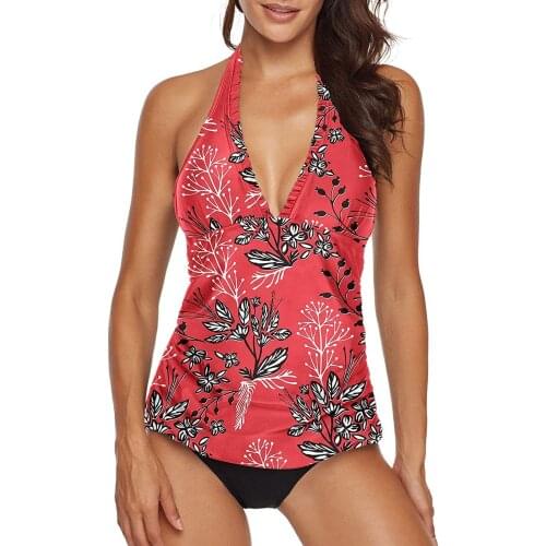 Two-piece Swimsuit Women Ethnic Print Leopard Print Bikini set Swimwear Beachwear Bathing Suit Swimming Suit For Women Monokini