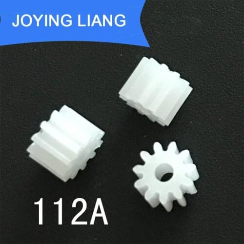 112A 0.5M Pinion Modulus 0.5 11 Teeth Plastic Gear Motor Fitting Toy Parts 10pcs/lot