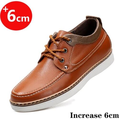 Men Elevator Shoes Heightening Shoes Increasing Height Shoes Men Higher Shoes Sneakers High Heel Shoes Leather Shoes