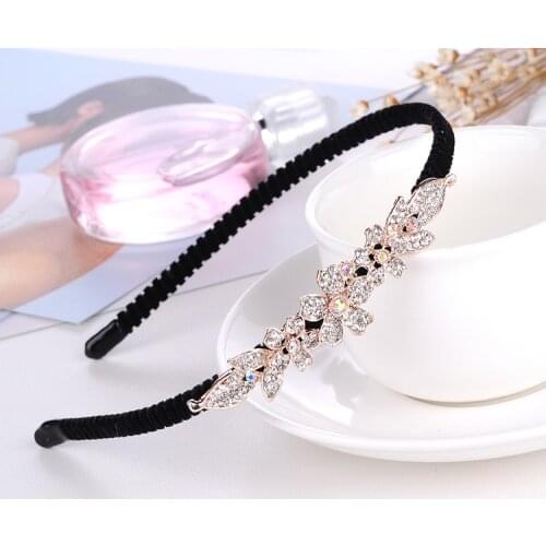 Fashion Twist Leaves Colorful Teeth Bezel Hairbands Girls Hair Hoop Headband Fixed Headwear for Women Hair Band Hair Accessories