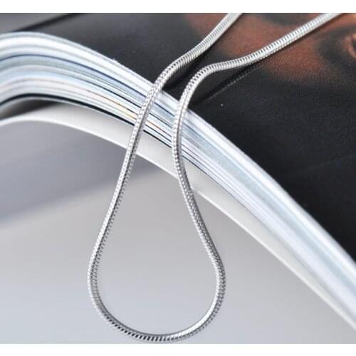 Silver Color Necklaces For Women Girl Fashion Snake Chains Necklace Bijoux Jewelry Wholesale
