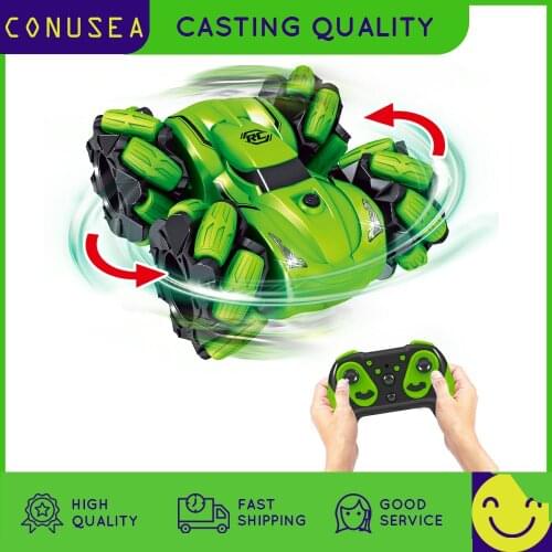 4WD RC Car 2.4G Radio Remote Controlled Car Off-Road Drift RC Stunt Cars 360° Reversal Vehicle Model Toys For Adult Children Boy