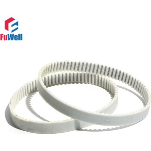 HTD5M 2590/2600/2610/2630mm Timing Belt Polyurethane Closed Loop Gear Pulley Belt 15/20/25/30mm Width White PU Transmission Belt