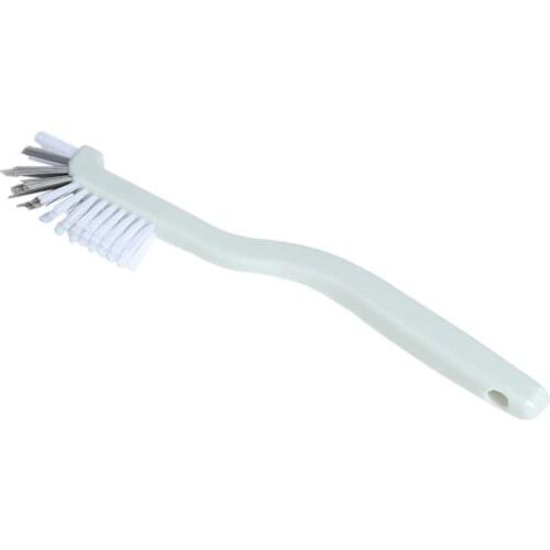 Kitchen Cleaning Brush Bathroom Cleaning Accessories Portable Brush Corner Brush 1Pcs Bending Handle Scrubber Curved