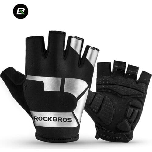 ROCKBROS Cycling Gloves Anti-slip Shock Absorption Breathable Spring Summer Men Women Road Mountain Bike Fashion Sports Gloves
