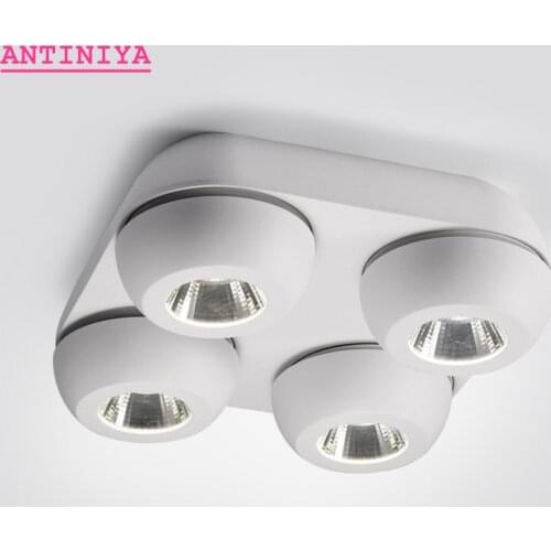 High quality super bright surface mounted LED dimmable downlights 10W 15W 20W 30W 40W 60W AC85-265V COB ceiling lamp spot lights