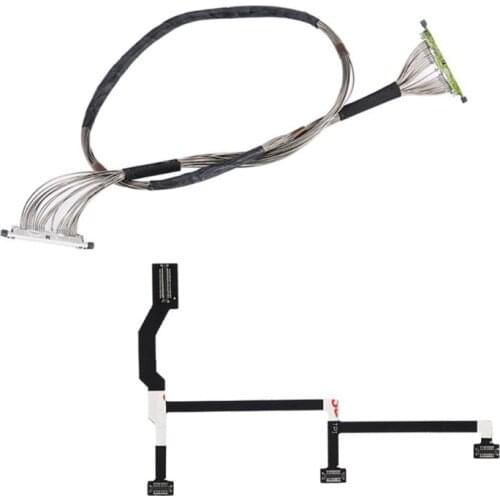 1Set Flex Flat Cable Flexible Gimbal PTZ Signal Transmission Cable and Shock-Proof Vibration Absorbing Board for DJI Mavic Pro D