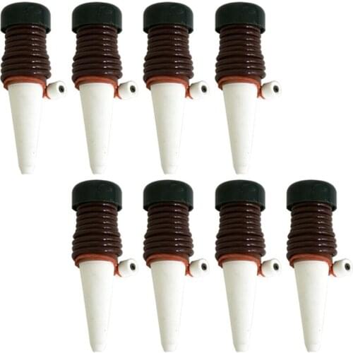 12PCS Ceramic Self Watering Spikes Automatic Plants Drip Irrigation Water Stakes for Indoor Outdoor Garden