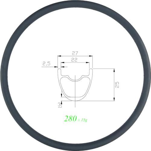 280g 29er MTB XC 27mm carbon rim clincher tubeless 25mm deep UD matte glossy 24H 28H 32H 29in mountain bike wheel