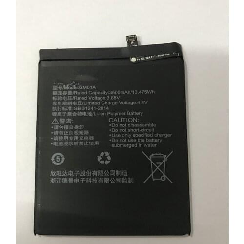 3.85V Original size Battery 3500mAh GM01A Replacement Battery For GOME K1 2016G68A smartphone Batterie