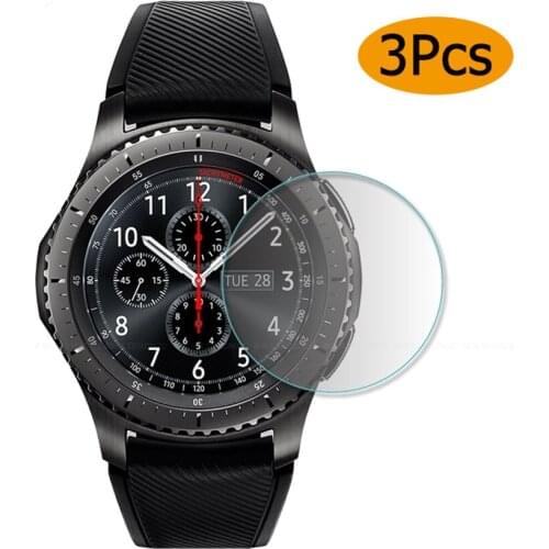 3 Pieces For Samsung Gear S3 Classic Tempered Glass Ultra Cltra 9H For Samsung Gear S3 Frontier Smartwatch Film Screen Protector