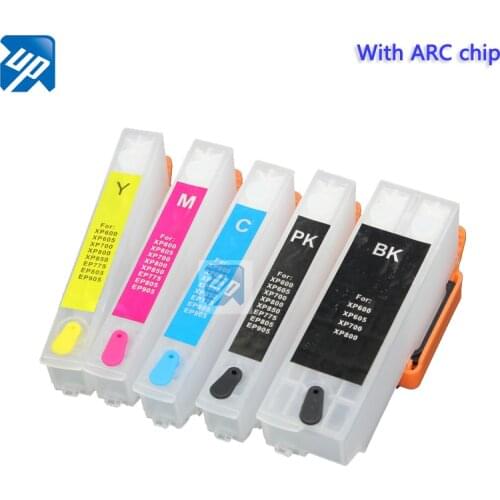 5sets 33XL T33xl Refill ink cartridge T3351 T3361 For Epson xp530 xp900 xp830 xp645 xp635 xp630 xp540 with Auto reset chip