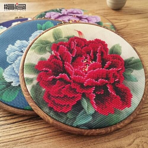Handmade DIY 5D embroidery non-ribbon embroidery cross-stitch painting decoration (send 20cm hoop)