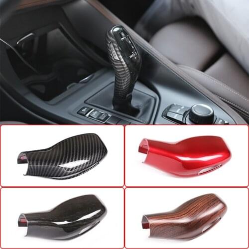 LHD Car Gear Head Shift Knob Cover Trim ABS Chrome For BMW X1 X2 F47 F48 2020 For BMW 2 series 218i F45 F46 2018-2019 Accessory