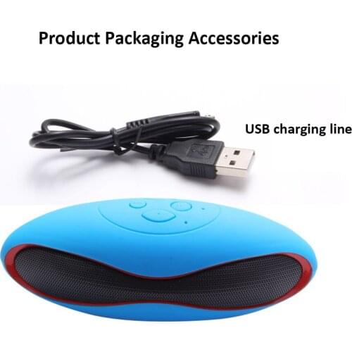 Oval-shaped Rugby Bluetooth speaker MP3/MP4/MP5/PC/Mobile Phone Equipment U Disk And TF Card Can Make Calls