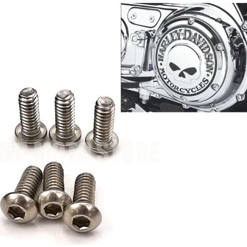 Motorcycle Bolts Screw Derby Cover Bolt For Harley Touring Dyna Softail Sportster XL883 1200