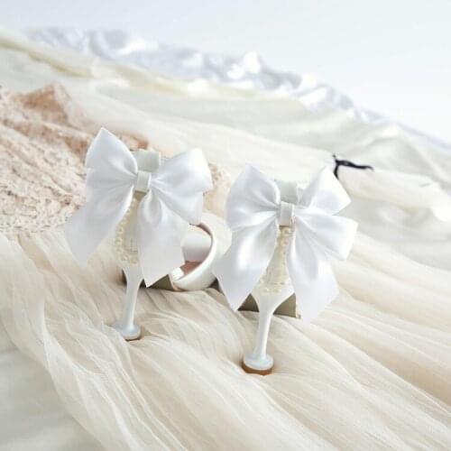 Big Size high heels sandals women shoes woman summer ladies String of beads in a bow