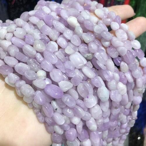 Natural semi precious stone beads Mini violet spodumenes DIY for making necklaces and bracelets 6*8mm/8*10 mm