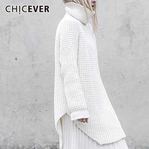 Женские вязаные пуловеры CHICEVER China At AliExpress
