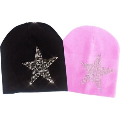 Baby cap star diamond stone childrens Autumn Baby girl Hat Boy Cap Kids cotton Beanie bonnet Children for boy toddler hat
