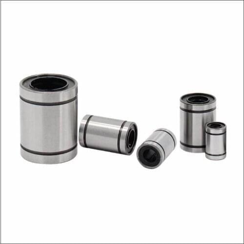 2-20pcs LME8UU LME12UU LME16UU LME20UU LME25UU Linear Ball Bushing CNC Linear Bearings For Rods Liner Rail Linear Shaft Parts