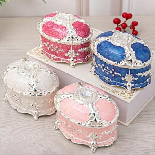 Fashion oval Material Metal Jewelry Case jewelry organizer metal Jewelry Boxe jewelry display box ring box organisateur Z171