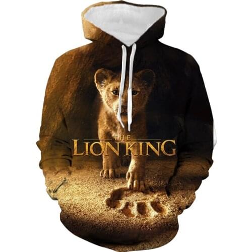 Mens Autumn New Animal Print Hoodie 3D Lion Head Hoodie 2021 Brand Hoodie Fashion Sportswear Street Jacket