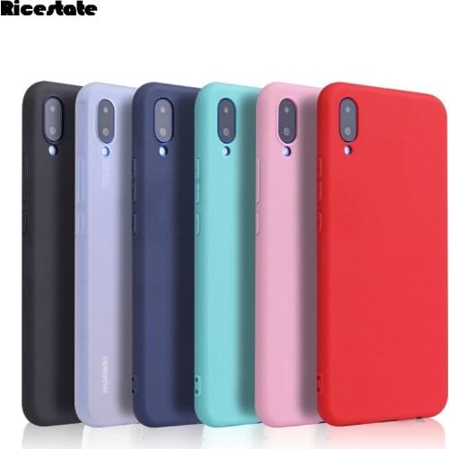 For Huawei Y7 2019 Silicone TPU Soft Back Cover Huawei Y7 Prime 2019 DUB-LX1 Y7 Pro 2019 Case 6.26" Without fingerprint hole
