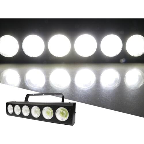 6x50W COB Par Light 5/6/11CH Warm White Stage Illumination Srobe Disco DJ Party Running Horse Light For Xmas Wedding Indoor KTV
