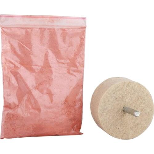 50g Glass Polishing Cerium Oxide Powder Vehicle Car Window Scratch Remover with Polishing Wheel