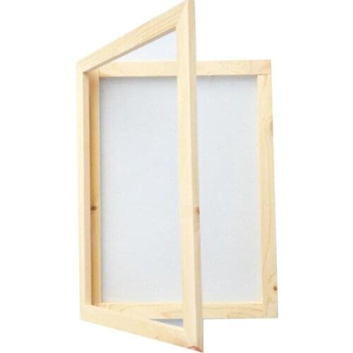 Practical Wooden Paper Making Papermaking Mould, 10X14 Inch Screen Printing Frame for DIY Paper Craft and Dried Flower Handcraft