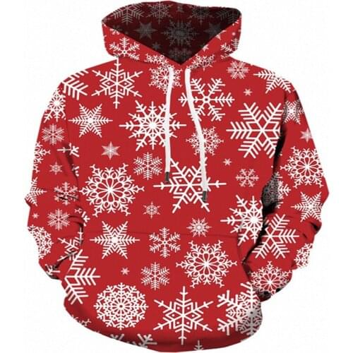 Christmas 3D printed jacket children Santa hat hoodie casual men and women long sleeve 2020 winter new Christmas jacket