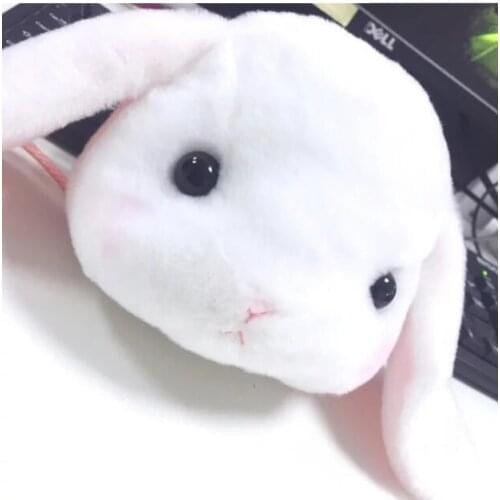 Styles Kawaii Winter Panda Rabbit Cartoon Coin Purse Female Wallets Plush Coin Bag